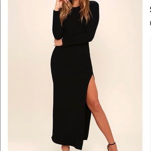 Lulu’s black maxi dress